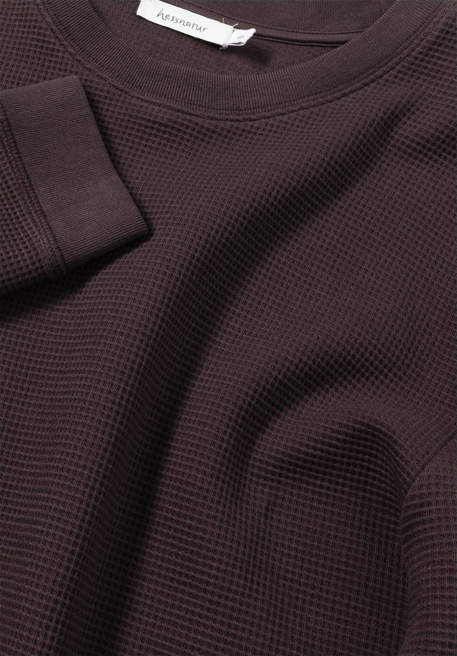 Waffelpiqué-Pullover Regular aus reiner Bio-Baumwolle