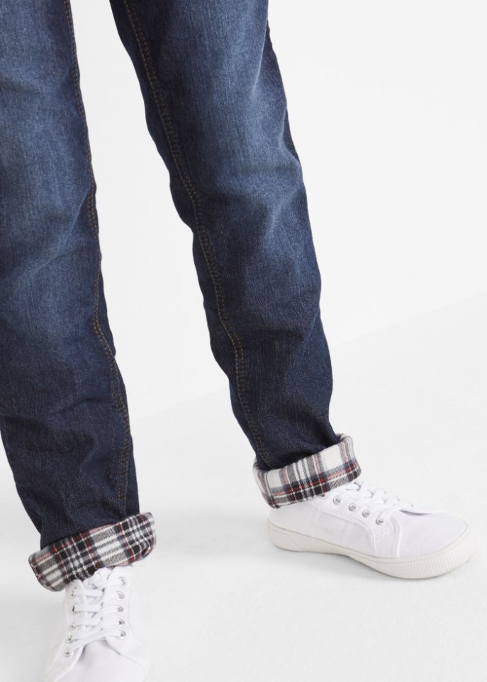 Mädchen Thermojeans mit warmem Flanellfutter