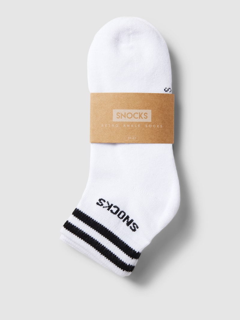 Socken mit Streifen im 2er-Pack in weiß