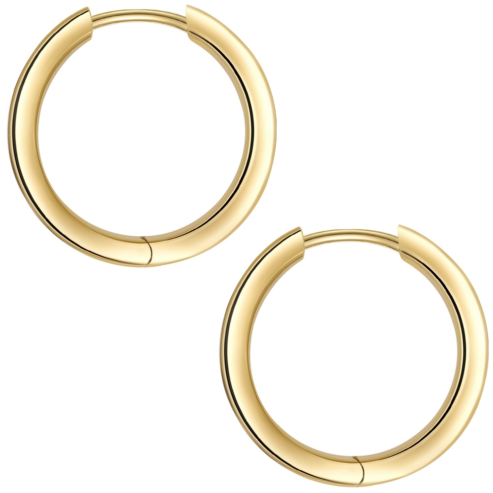 Glanzstücke München Créoles en argent Argent sterling en Or jaune Boucles d'oreilles