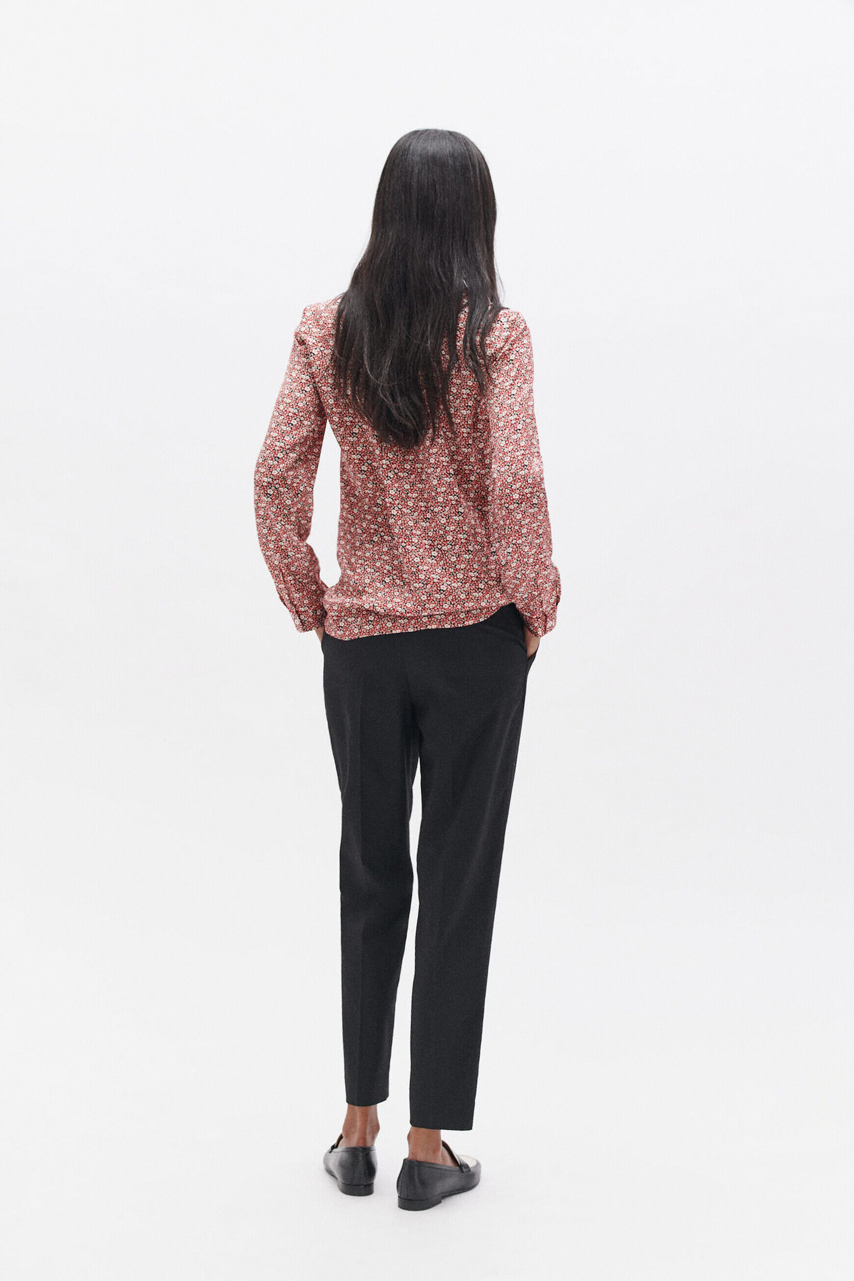Pantalon pcesar noir femme