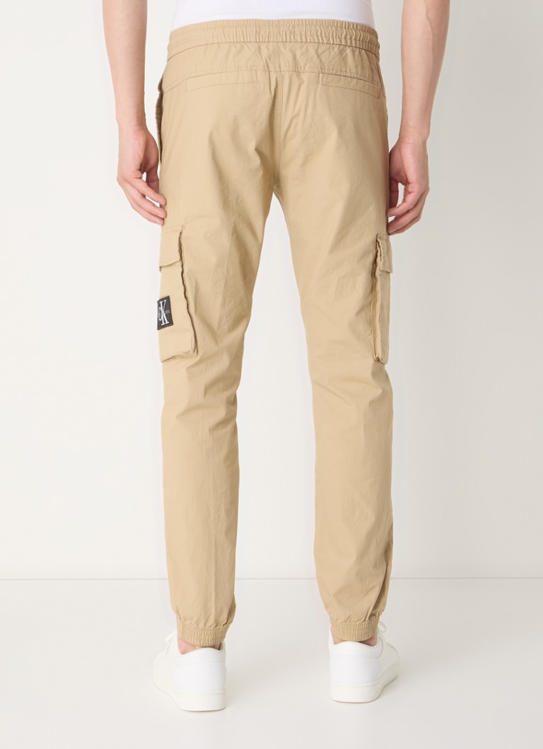 Calvin Klein Tapered fit cargo pants with flap pockets and logo