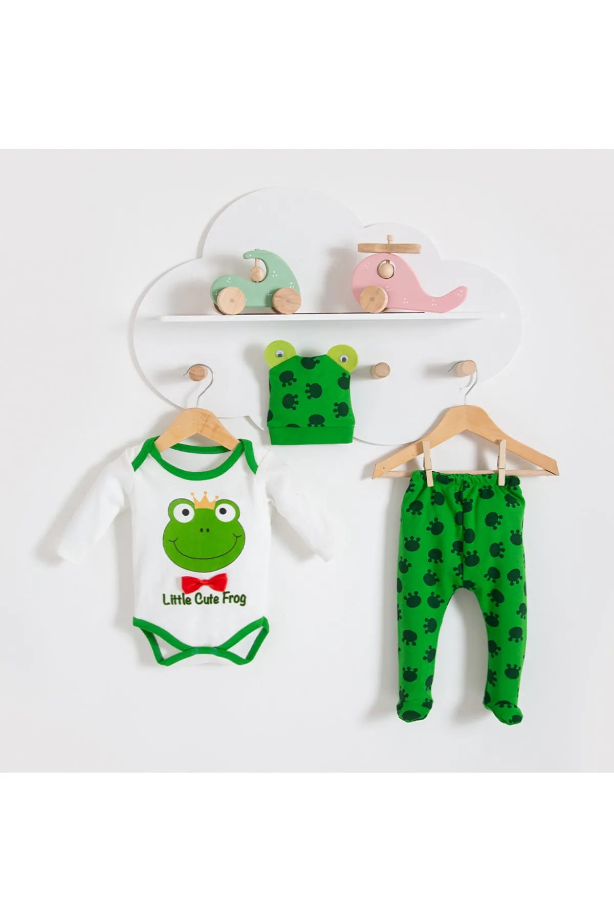 Bubito  Baby-Set mit Frosch-Badi-Mütze