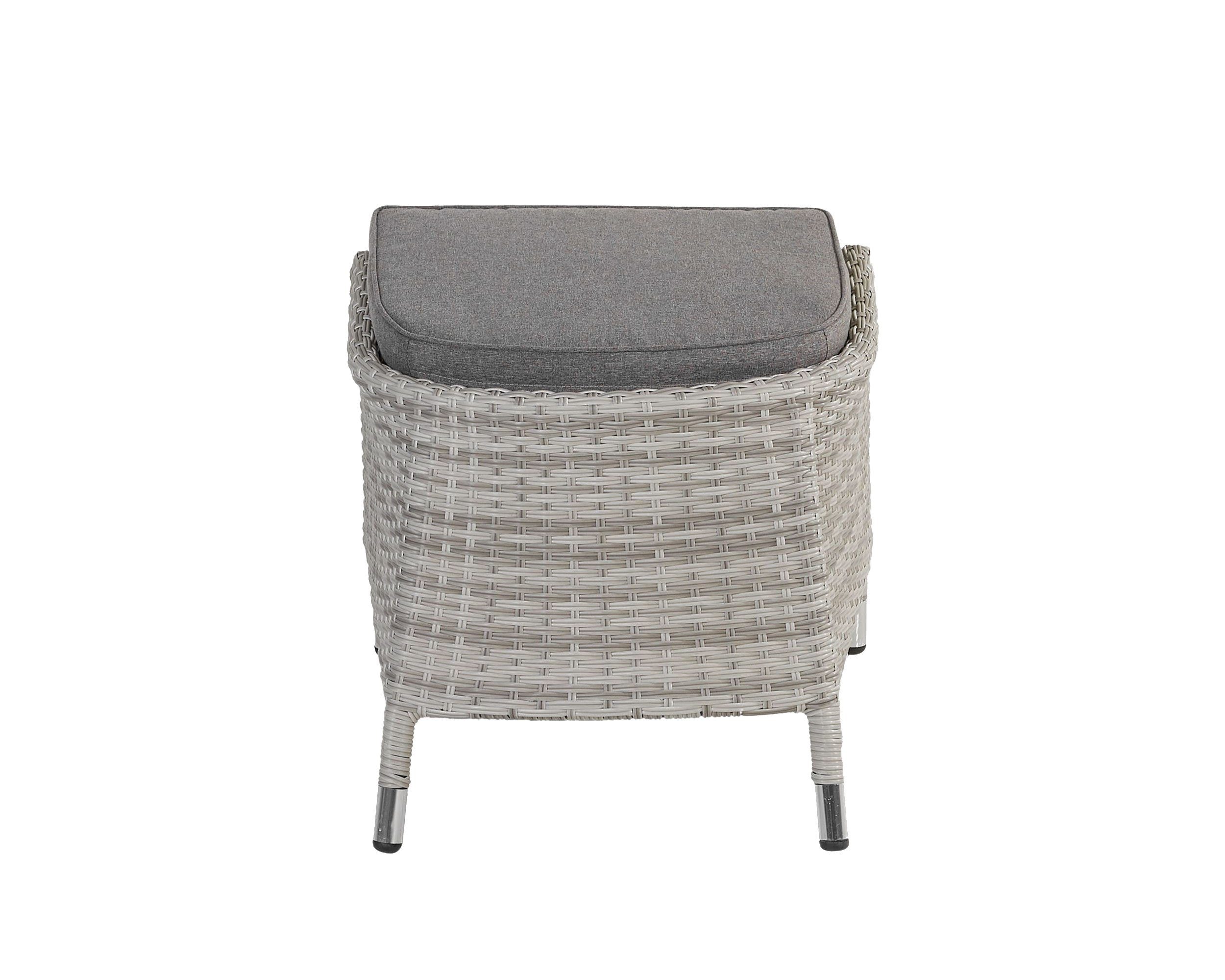 LC Garden Gartenlounge-Hocker LC Garden Roma Dining Hocker Fußbank natur