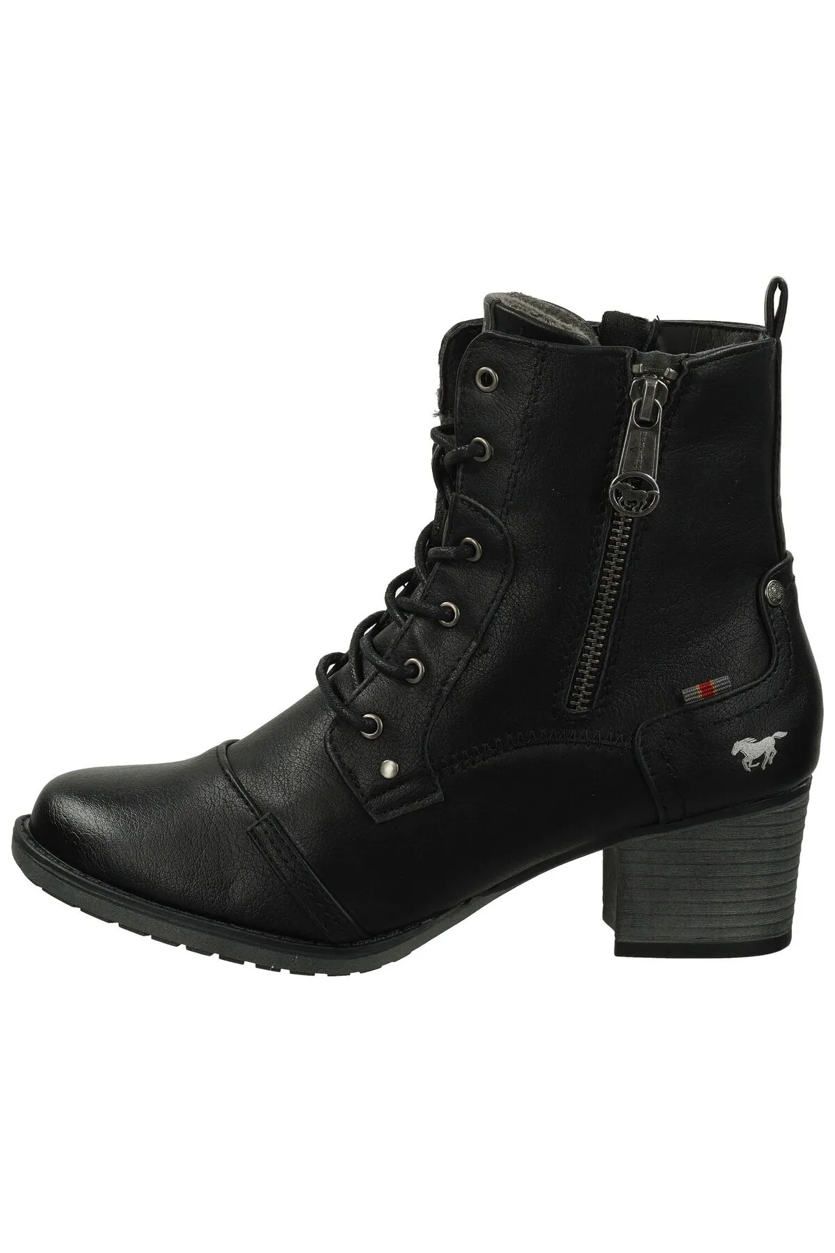 Mustang  Stiefelette - Schwarz - Blockabsatz