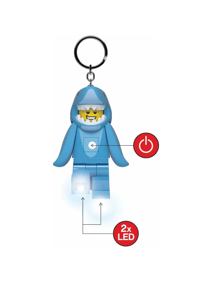 LEGO Schlüsselanhänger mit LED-Taschenlampe Spielzeuggeschenke in Blau günstig kaufen 76
