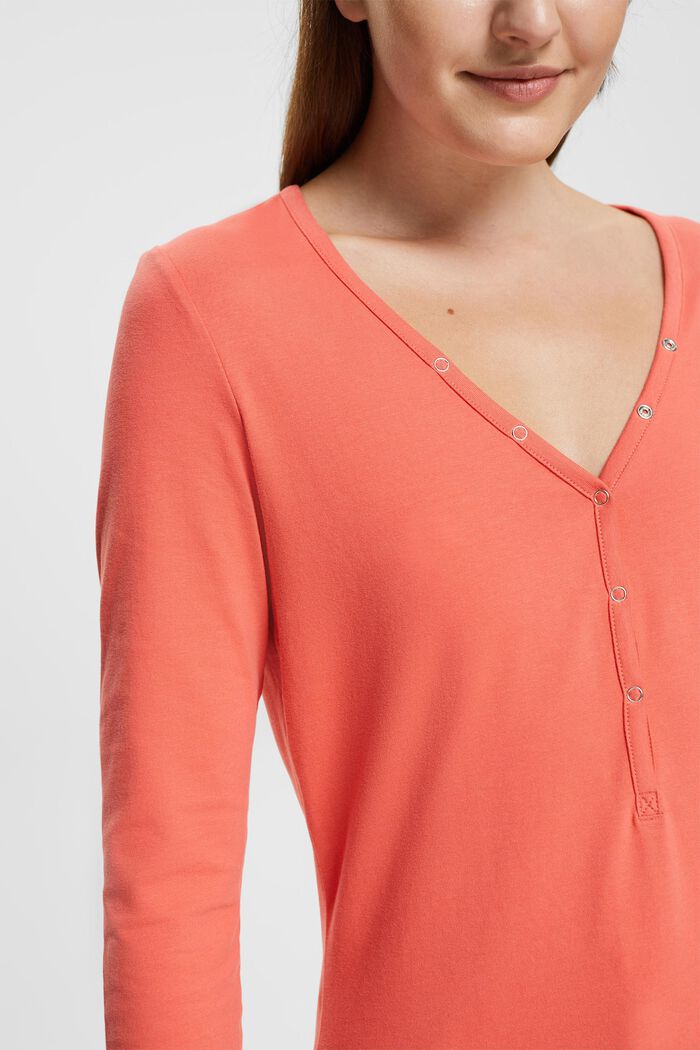 Longsleeve mit Henley-Ausschnitt
