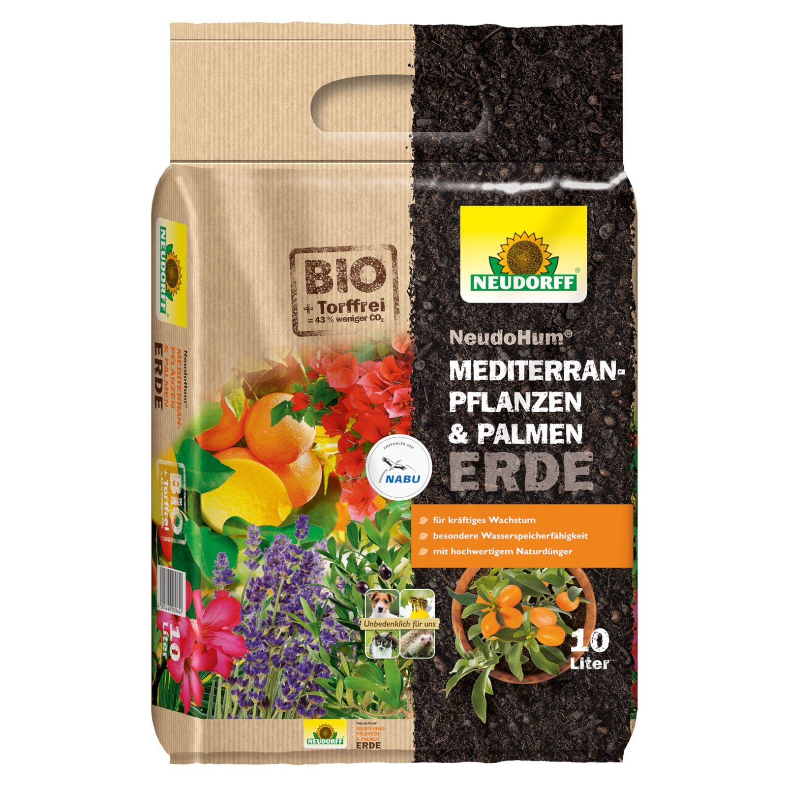 Neudorff Spezialerde Neudorff Neudohum Mediterranpflanzen- und PalmenErde - 10 Liter