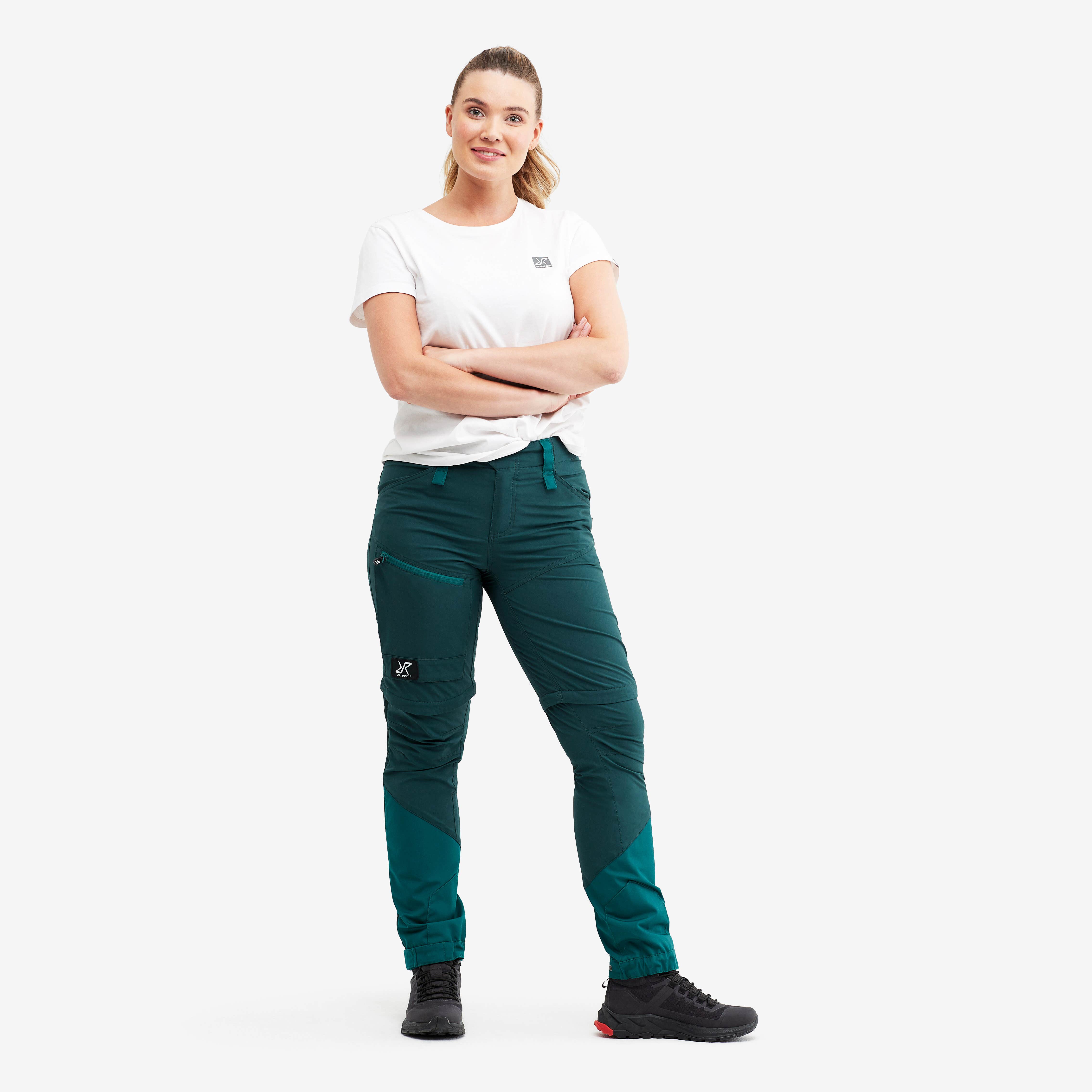 Silence T-zip Pants Femme Dark Teal