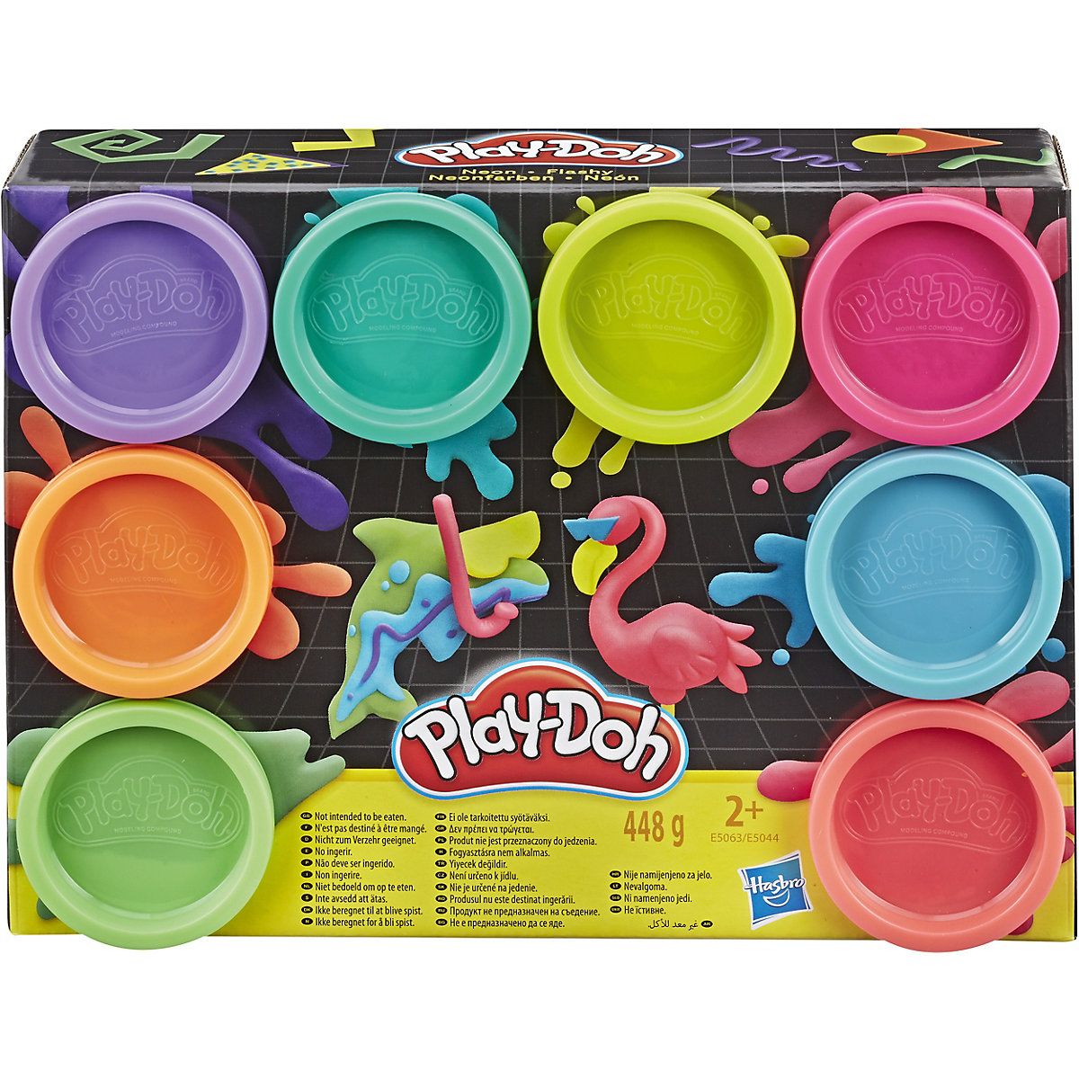 Play-Doh 8er-Pack mit Spielknete in 8 Neonfarben
