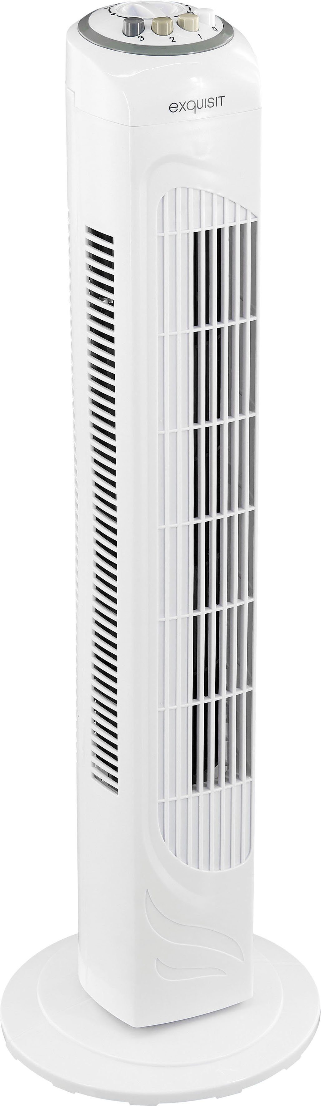 exquisit Standventilator VS 34570 we, inkl. Oszillation & 45 W Leistung, weiß
