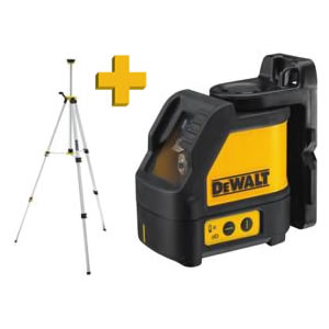 DeWalt DW088KTRI-XJ Самонивелишући укрштени ласер + DE0881 статив