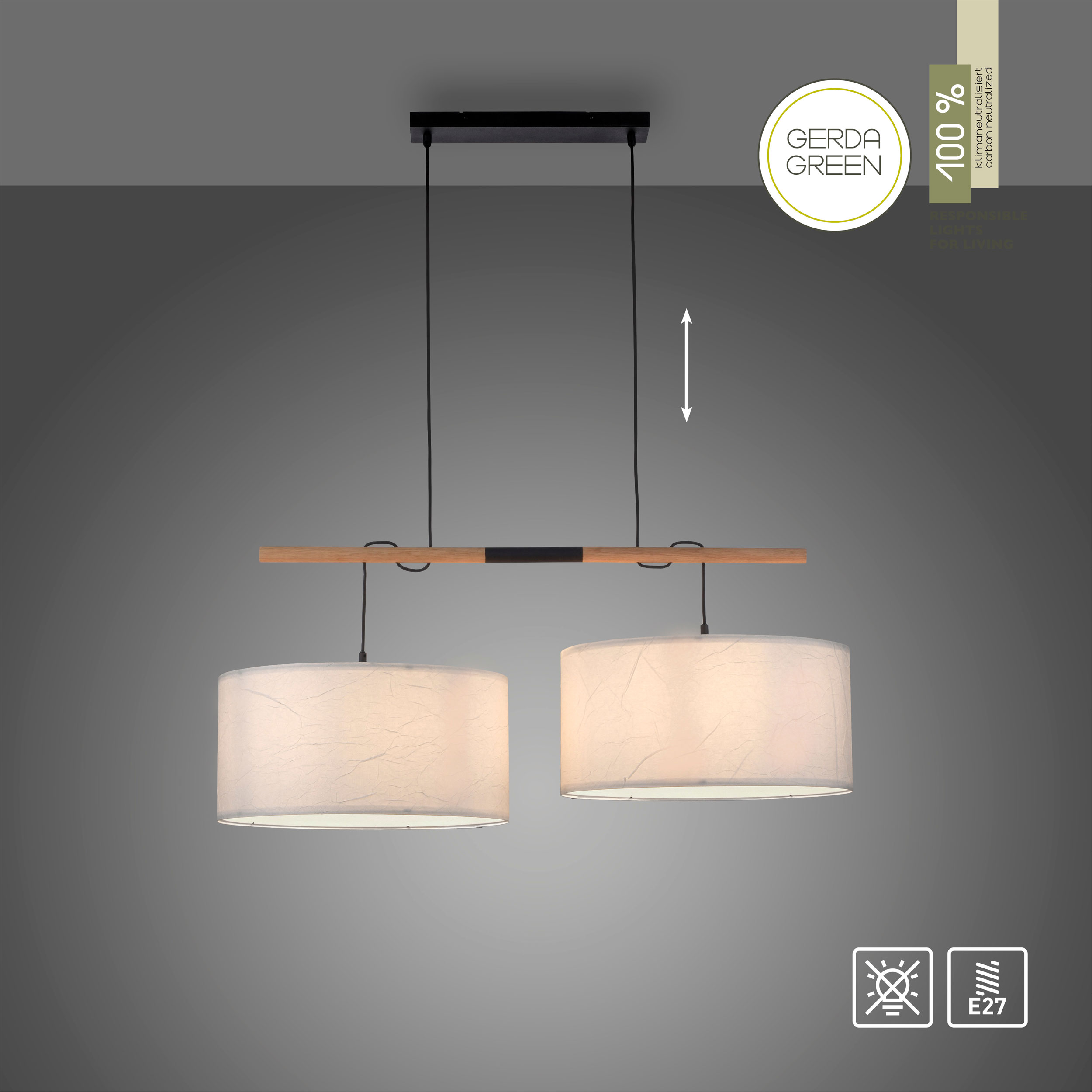 JUST LIGHT.Pendelleuchte 2flg