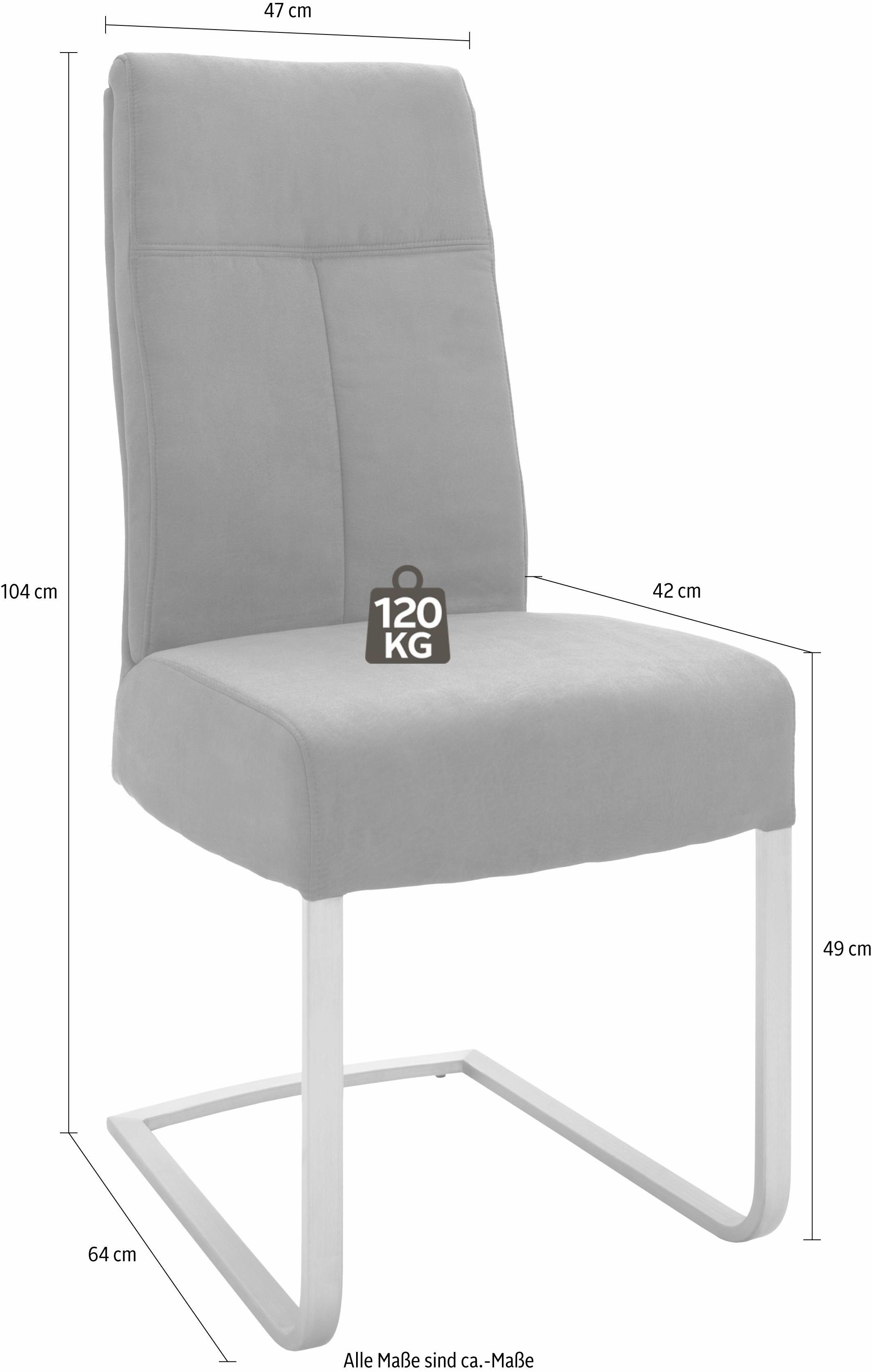 MCA furniture Freischwinger Talena (Set, 2 St), Stuhl belastbar bis 120 Kg