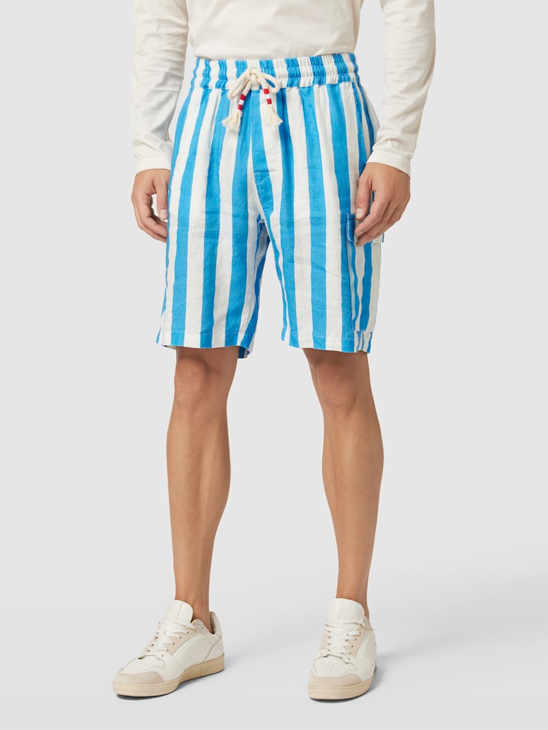 Bermudas aus Leinen Modell 'MARSEILLE' in türkis