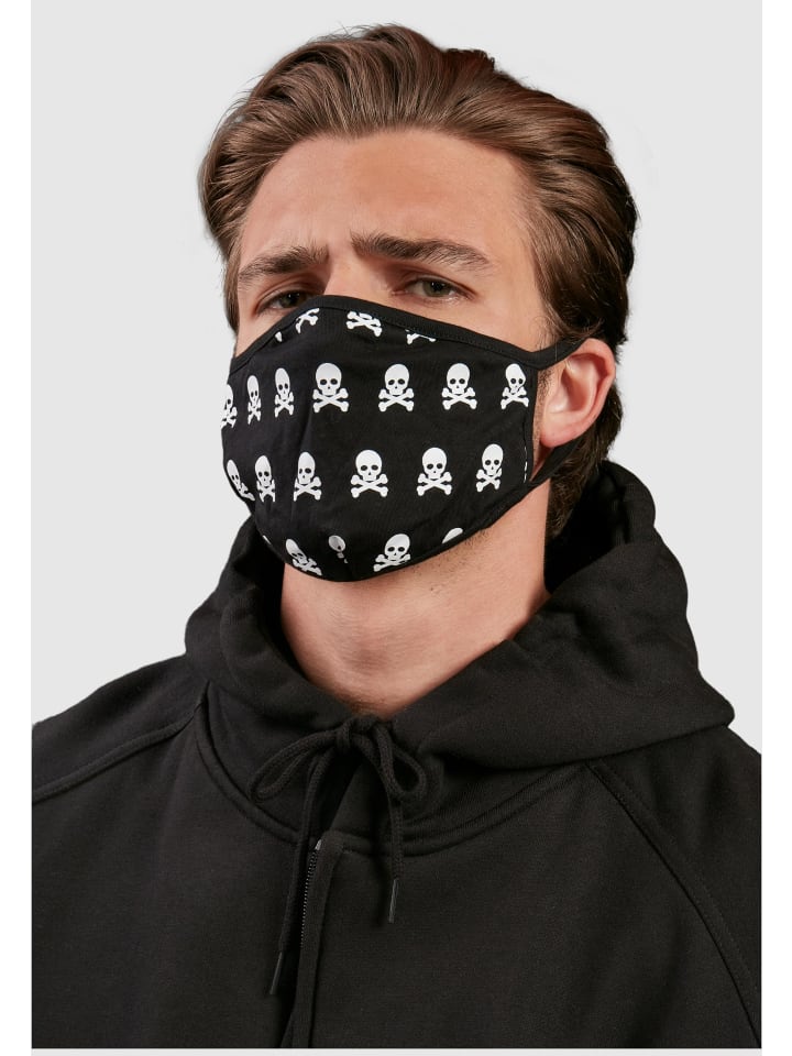 Mister Tee Mister Tee Gesichtsmasken in black/white günstig kaufen onesize