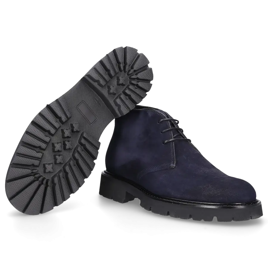 EN AVANT - Stiefeletten 470-02 Veloursleder - blau