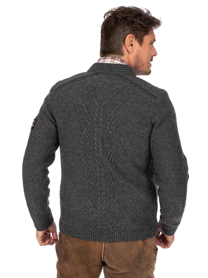 Spieth & Wensky Strickjacke WADIM in dunkelgrau günstig kaufen S