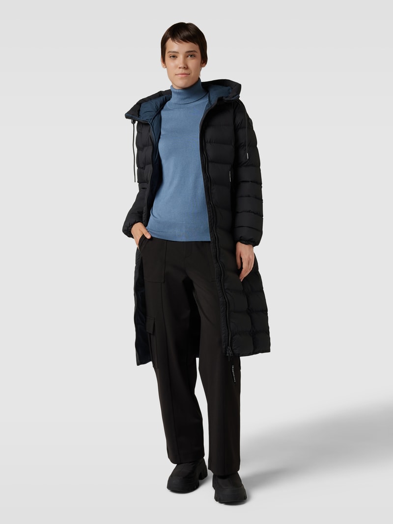 Steppmantel mit Kapuze Modell 'SIMMIE' in schwarz