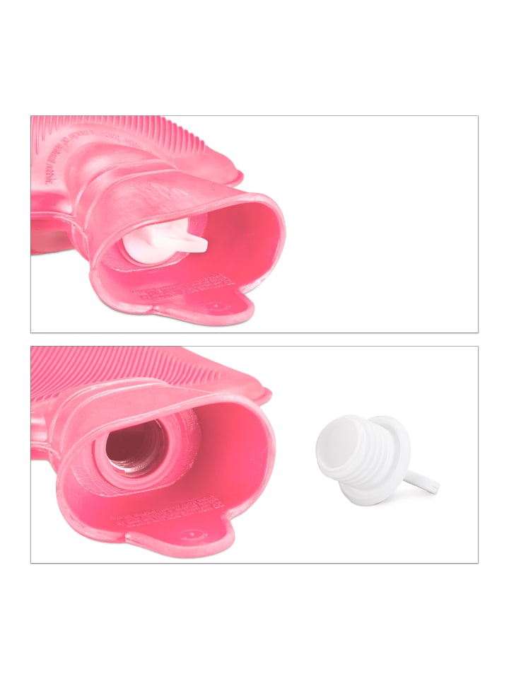relaxdays Wärmflasche in Pink - 1 Liter günstig kaufen onesize