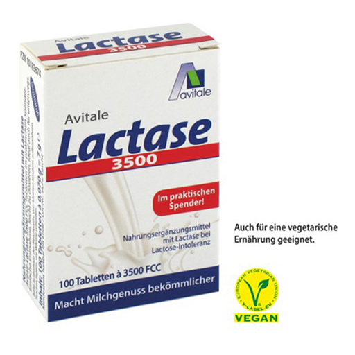 LACTASE 3.500 FCC Tabletten im Klickspender  100 St  Tabletten