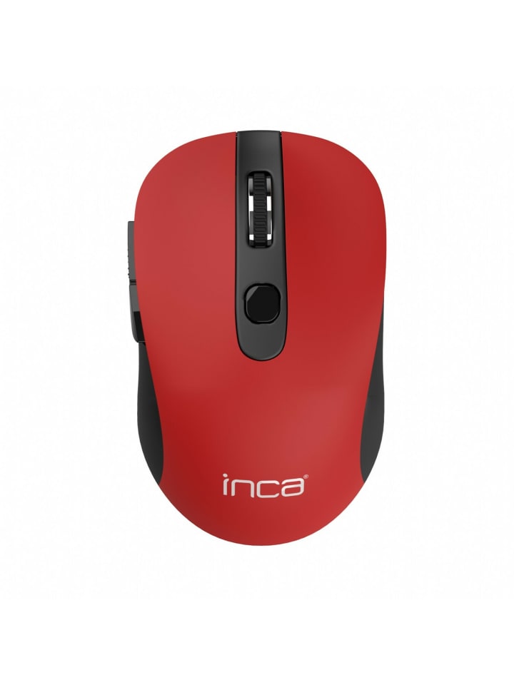 Inca INCA Maus IWM-233RG 1600 DPI,Wirless,6 Tasten 2,4GHz Ergonomisches in Rot günstig kaufen onesize