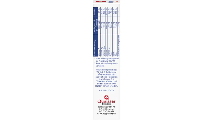 Doppelherz Immun plus Echinacea 8-in-1 Abwehr Depot 20 Tabletten
