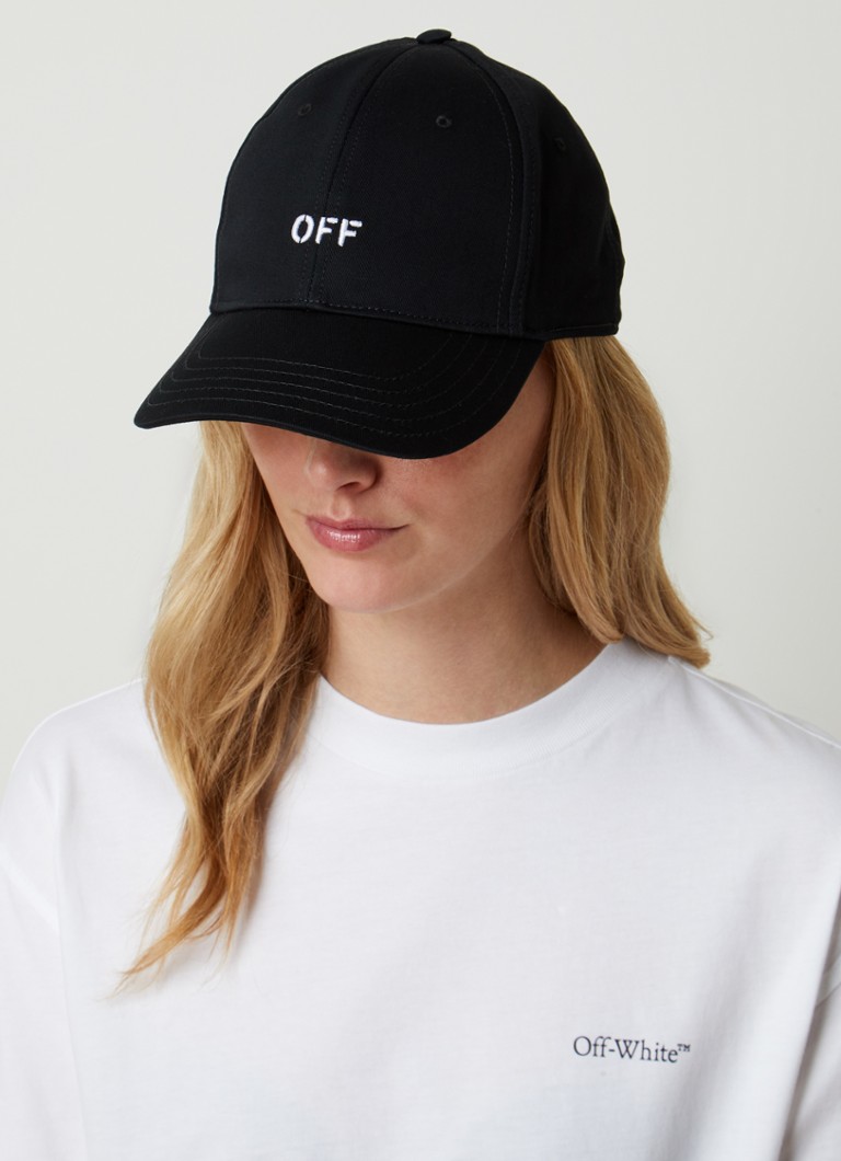 Καπάκι τρυπανιού Off-White Off Stamp με κέντημα λογότυπου