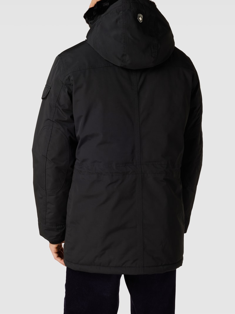 Jacke mit herausnehmbarer Kapuze Modell 'DISCOVERY' in schwarz