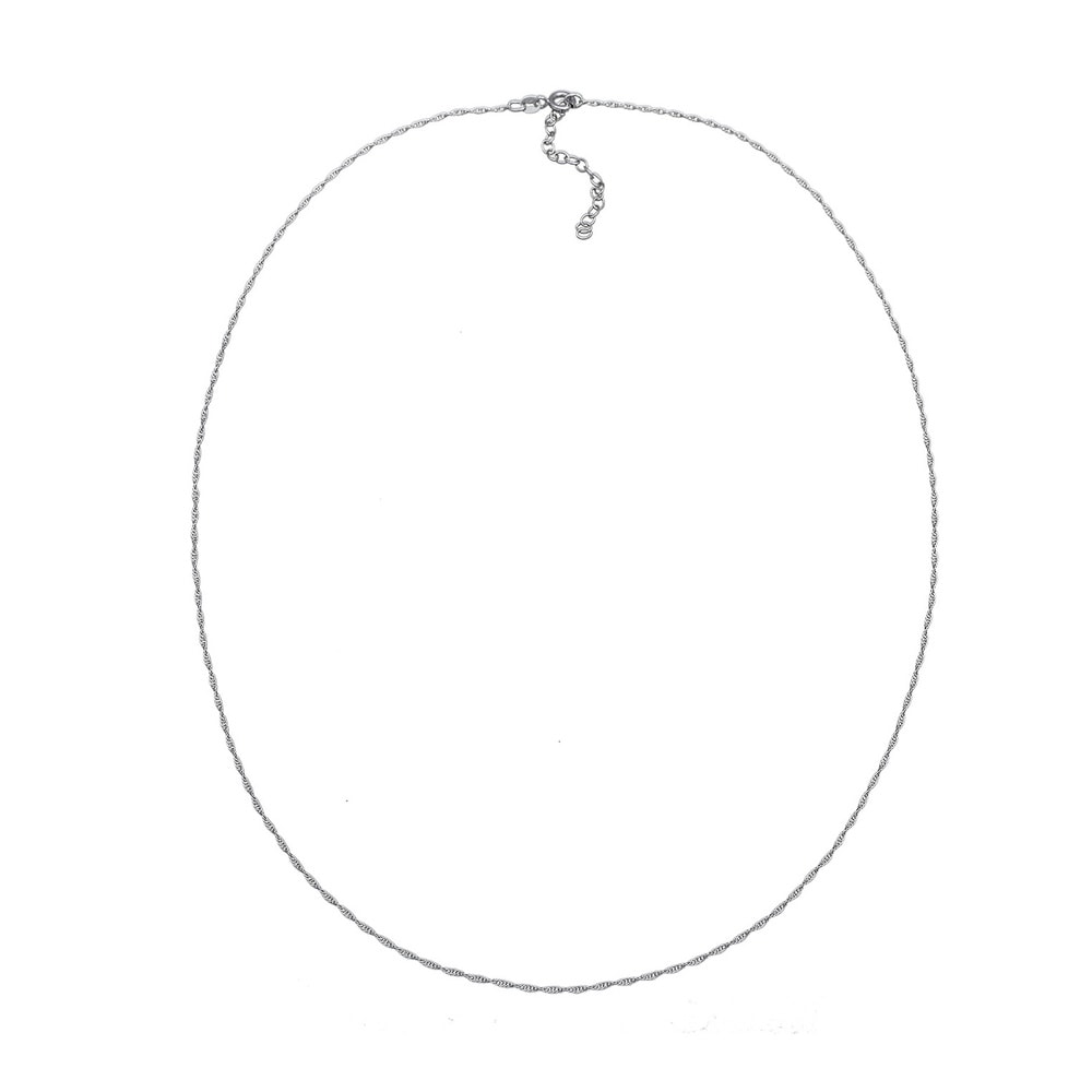 KUZZOI KUZZOI Collier Hommes de base maillons torsadés en argent sterling 925 collier
