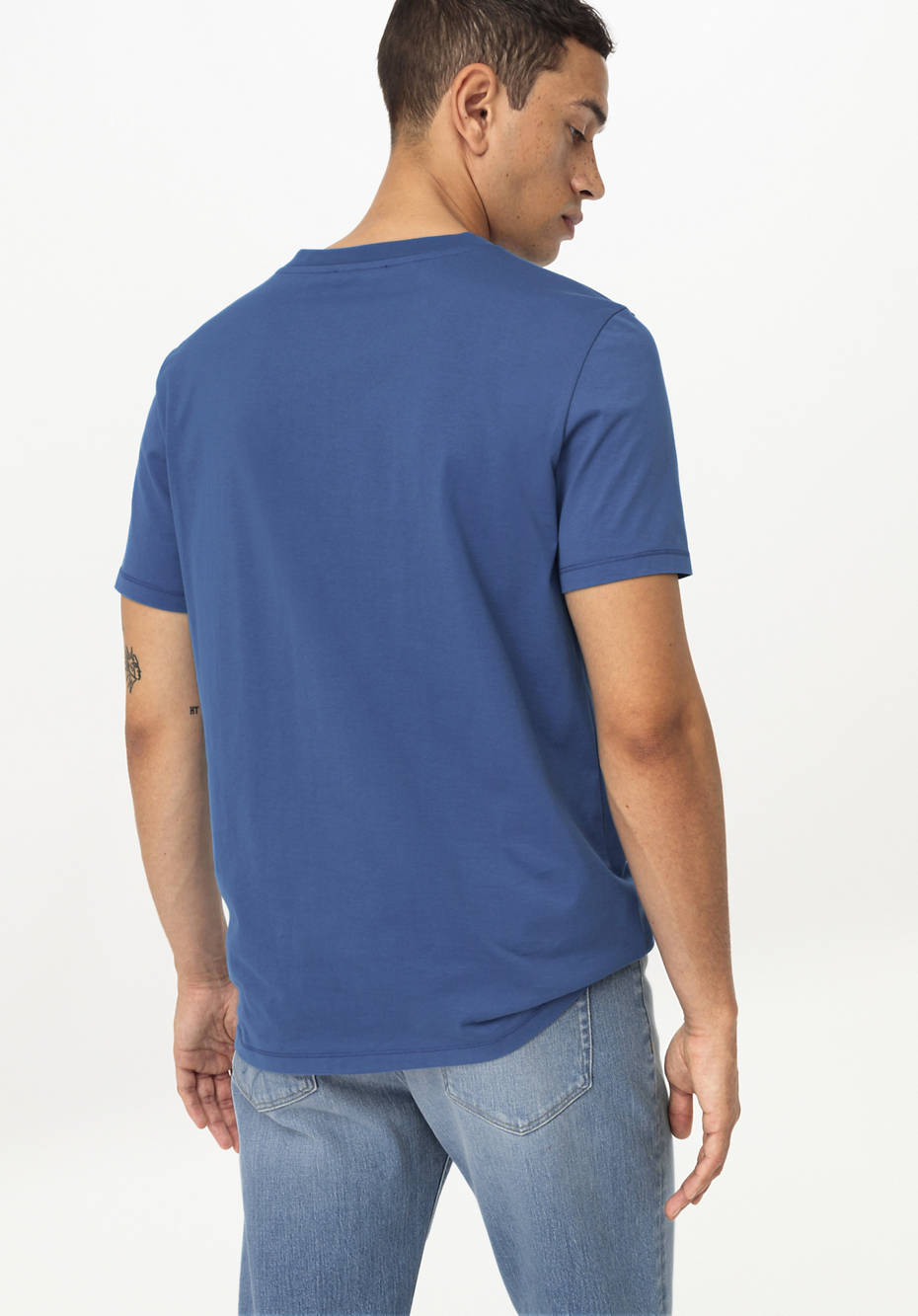 V-Shirt Regular aus reiner Bio-Baumwolle
