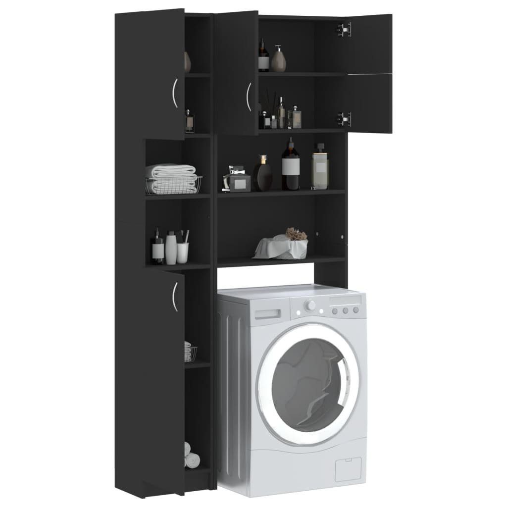 vidaXL Waschmaschinenumbauschrank Waschmaschinenschrank-Set Weiß 96 x 25,5 x 190 cm Holzwerkstoff