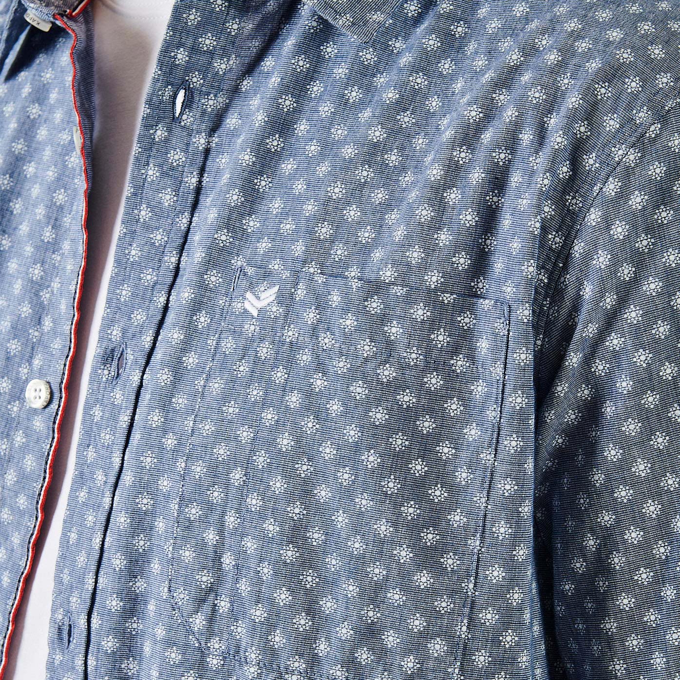 ROMAN  Chemise bleue homme 100% coton bio