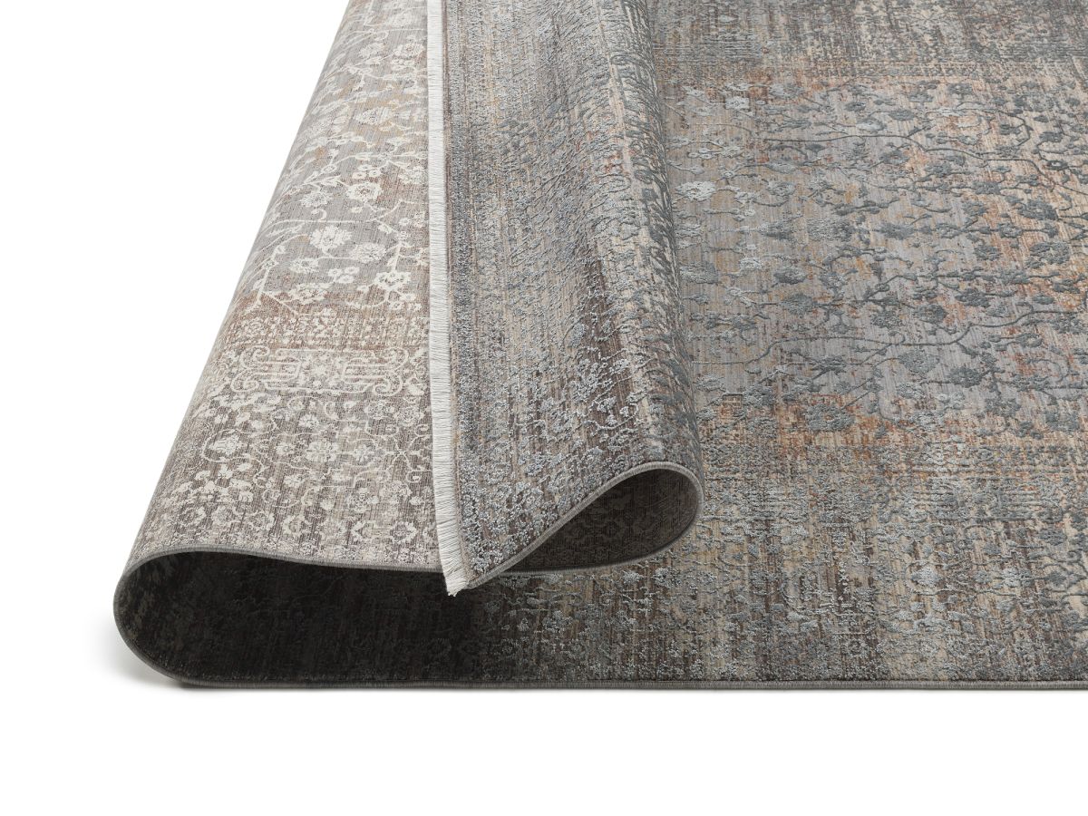 Webteppich Colour Cihan Silber-Grau 80 x 150 cm