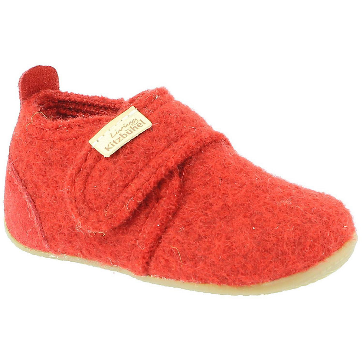 Babyklett. Velourlederkappe Rot Ballerinas