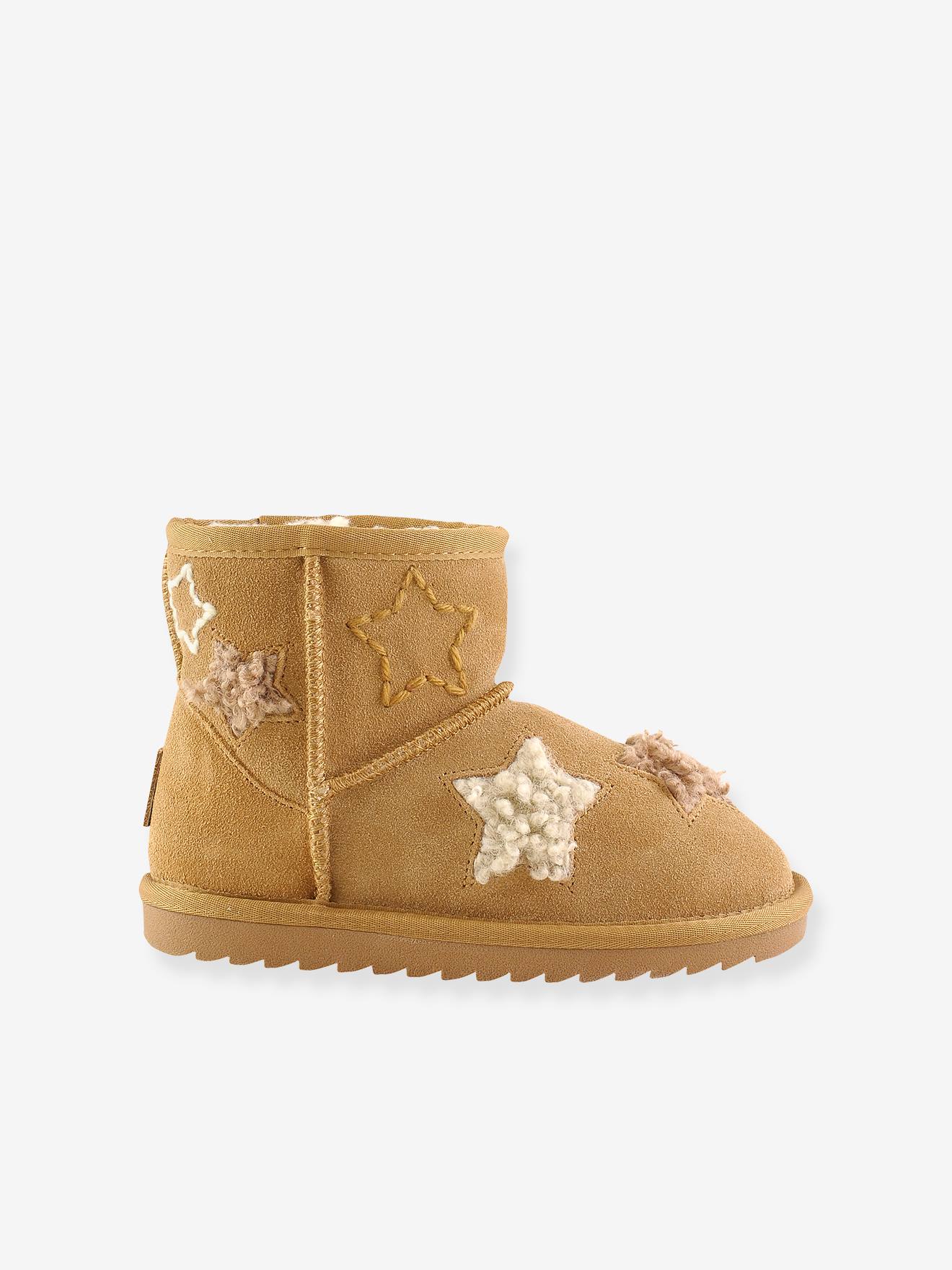 Warme Kinder Boots COLORS OF CALIFORNIA, Sterne - camel