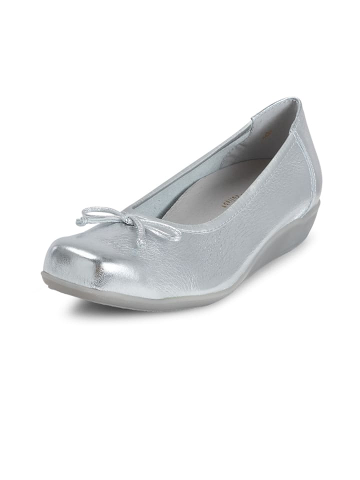 VITAFORM Hirschleder Ballerinas in silber günstig kaufen