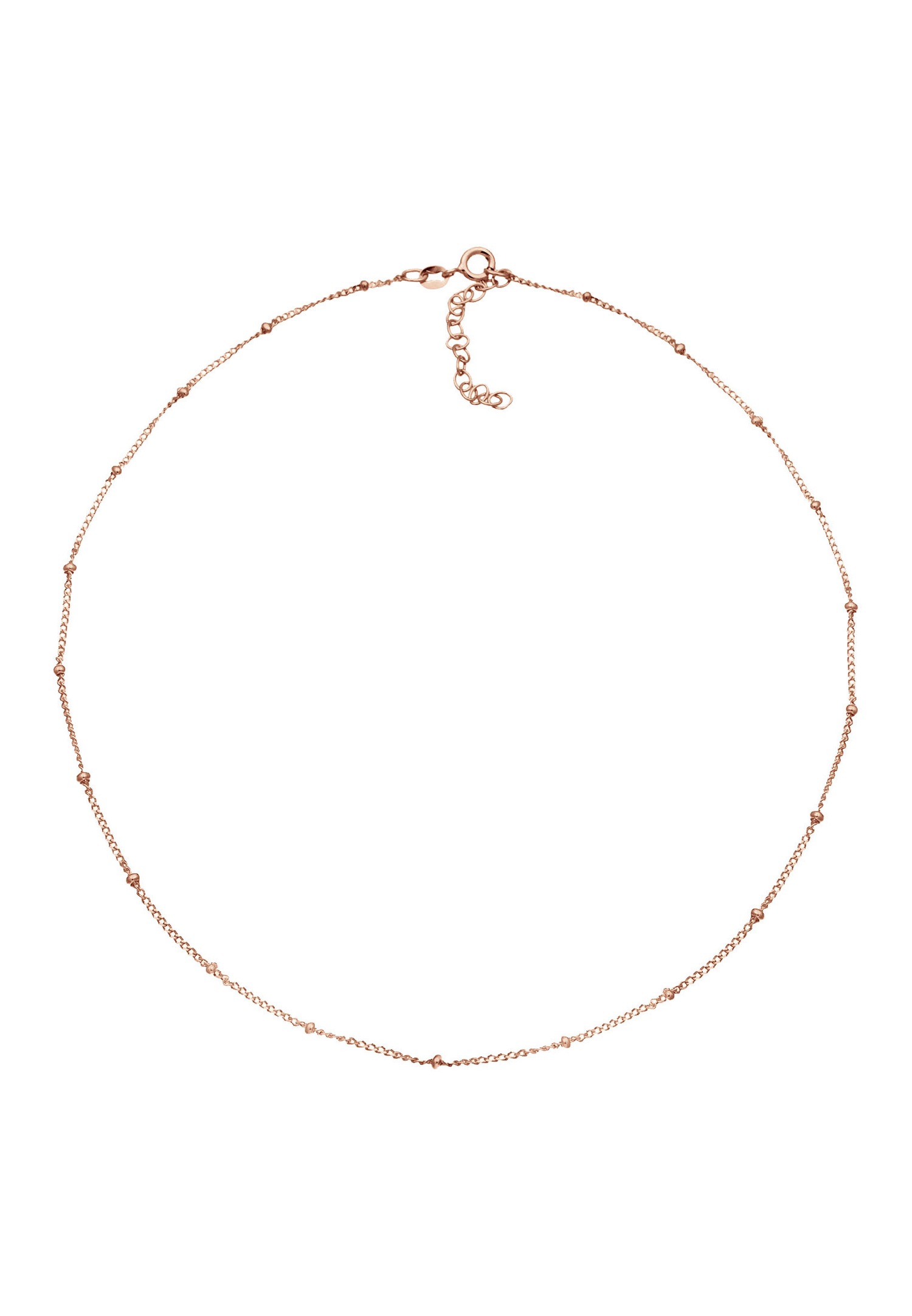 Dámsky náhrdelník Elli s guľôčkami, jednoduchý minimalistický a trendy, zo striebra 925.