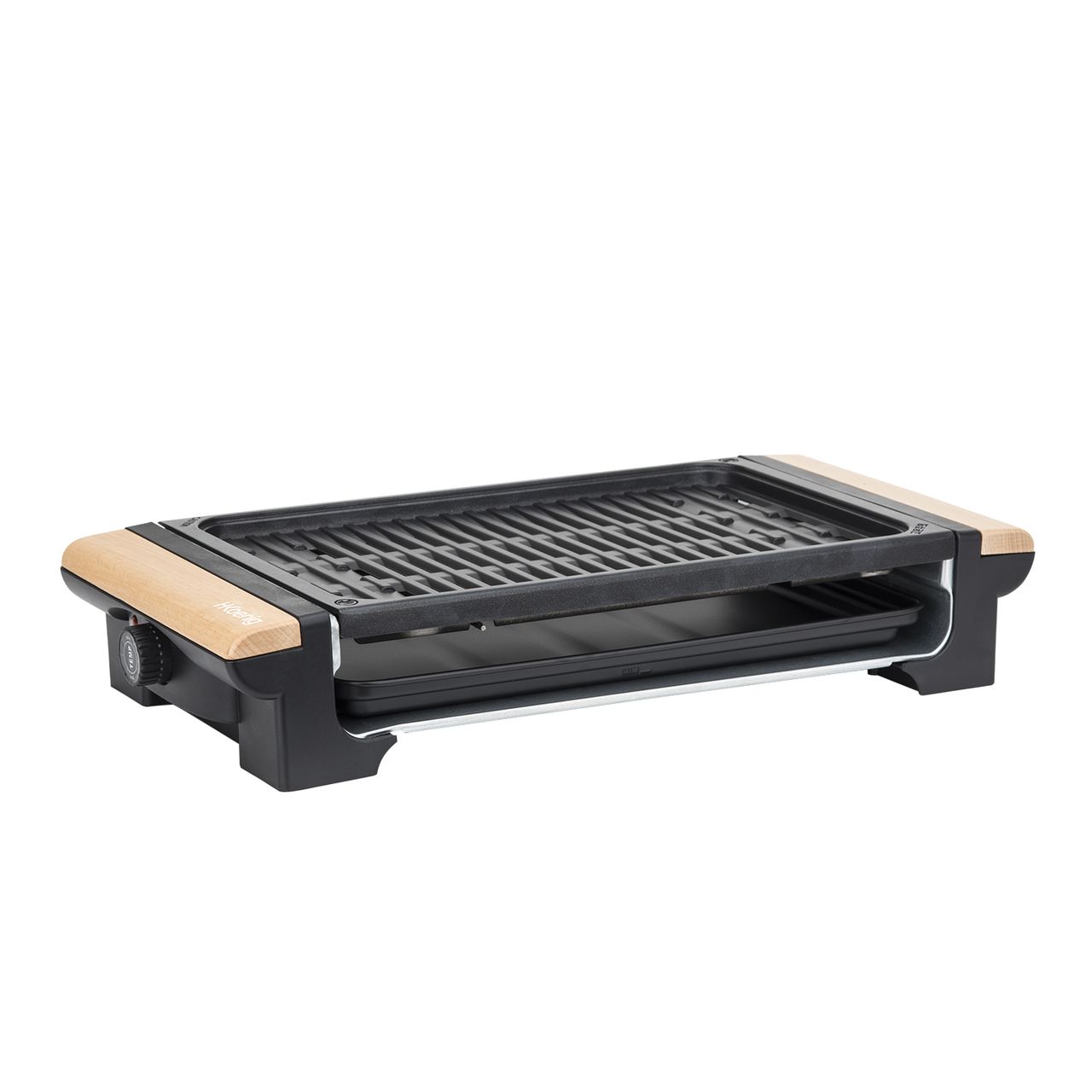 H.Koenig 2 in 1 Tischgrill RP320 mit Granitsteinplatte