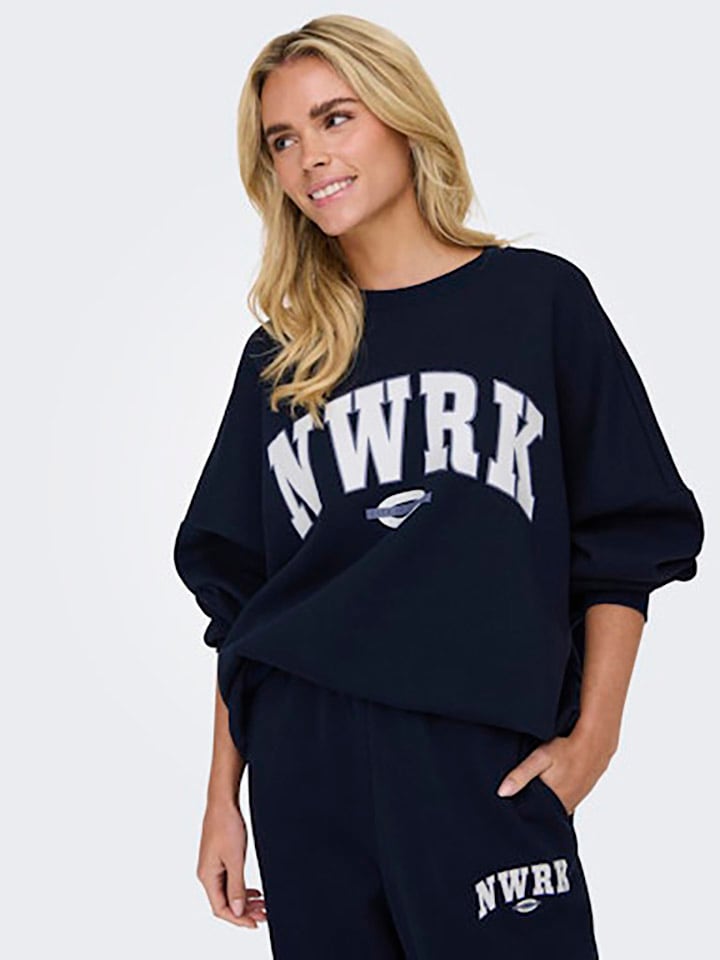 ONLY Sweatshirt in Dunkelblau günstig kaufen