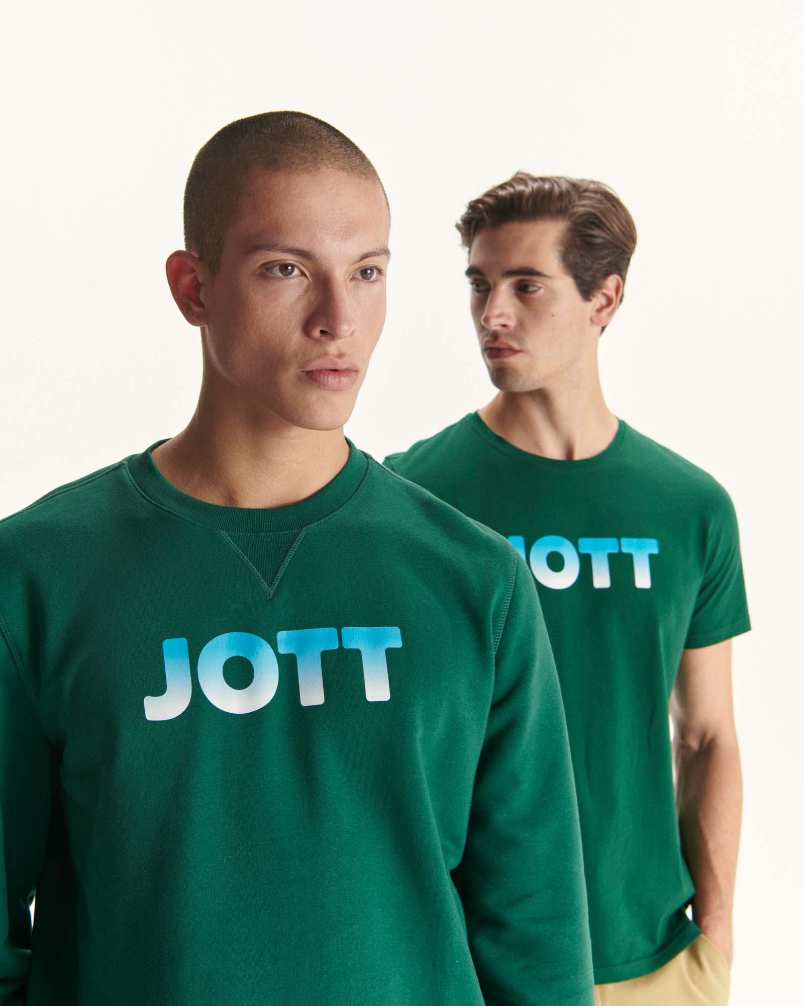 Sweat en coton biologique Vert foncé Braga