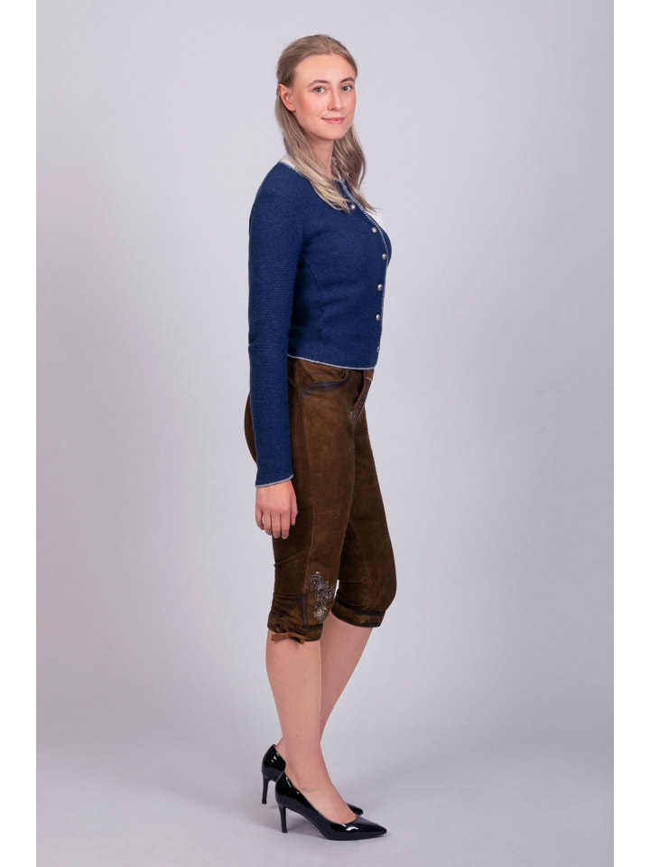 Edelnice Lederhose in dunkelbraun günstig kaufen