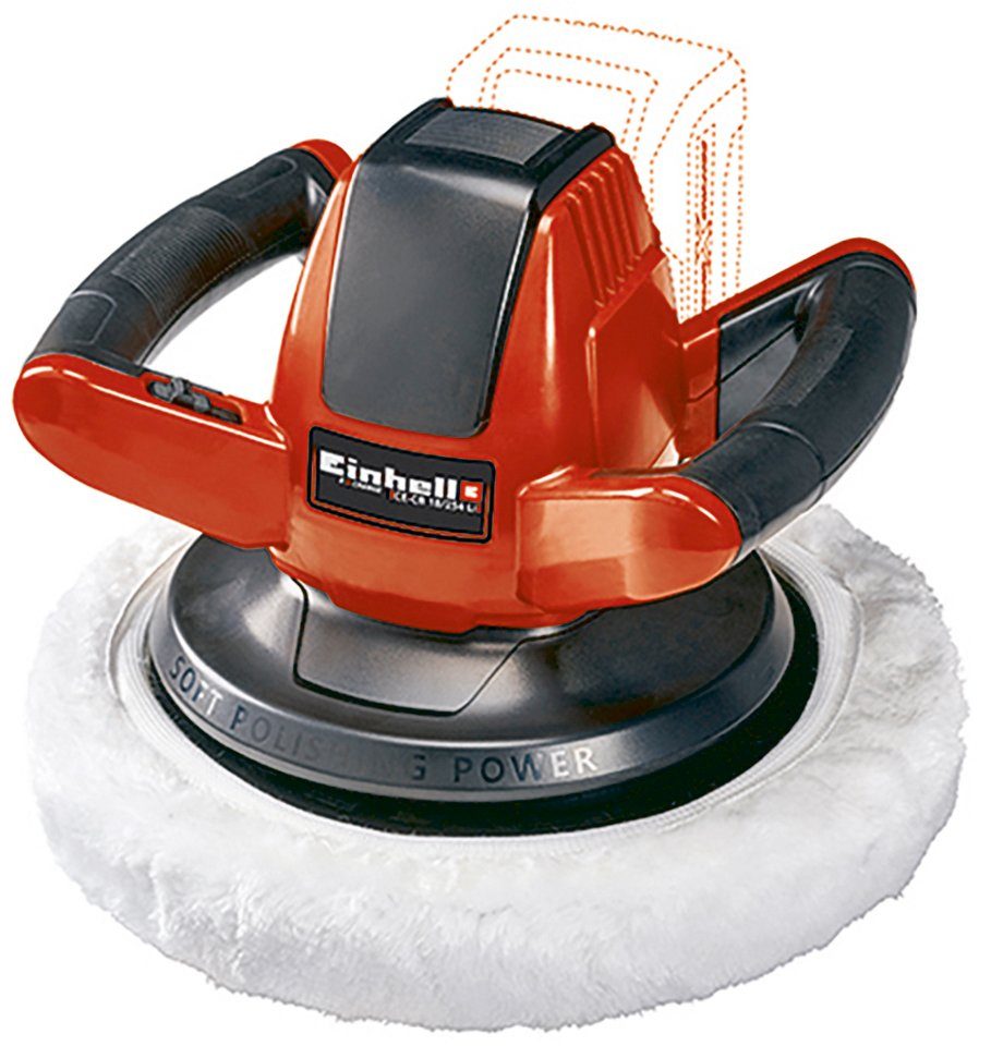 Einhell Akku-Poliermaschine CE-CB 18/254 Li-Solo, 2500 max. U/min, Ø 254 mm, Power X-Change, ohne Akku und Ladegerät