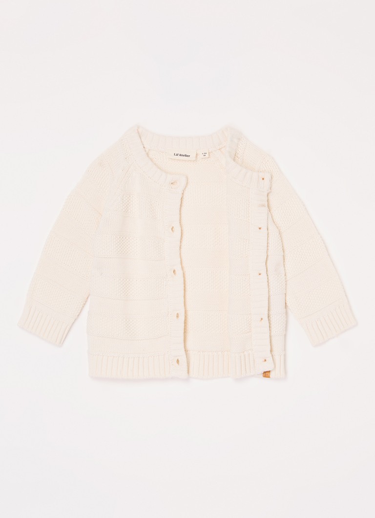 Cardigan gros tricotat din bumbac organic Lil' Atelier NBM Larson