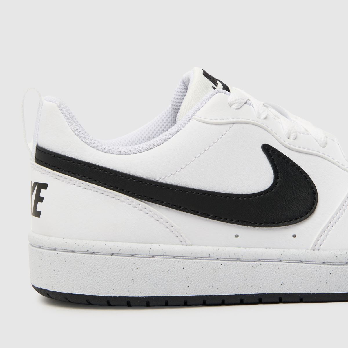 Nike vita och svarta Court Borough Low Recraft ungdomsskor