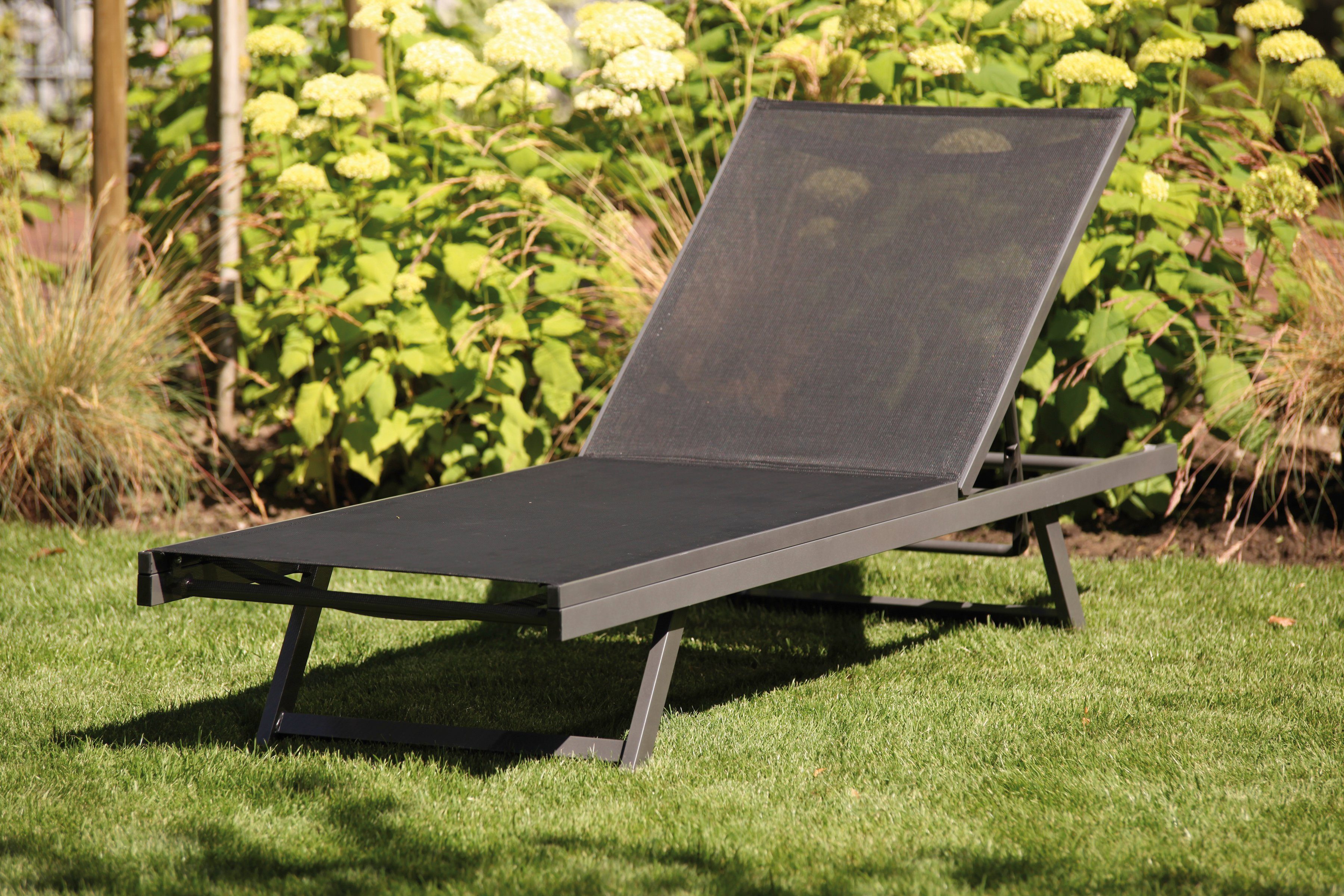 Siena Garden Gartenliege Tropic, Aluminiumgestell, verstellbar