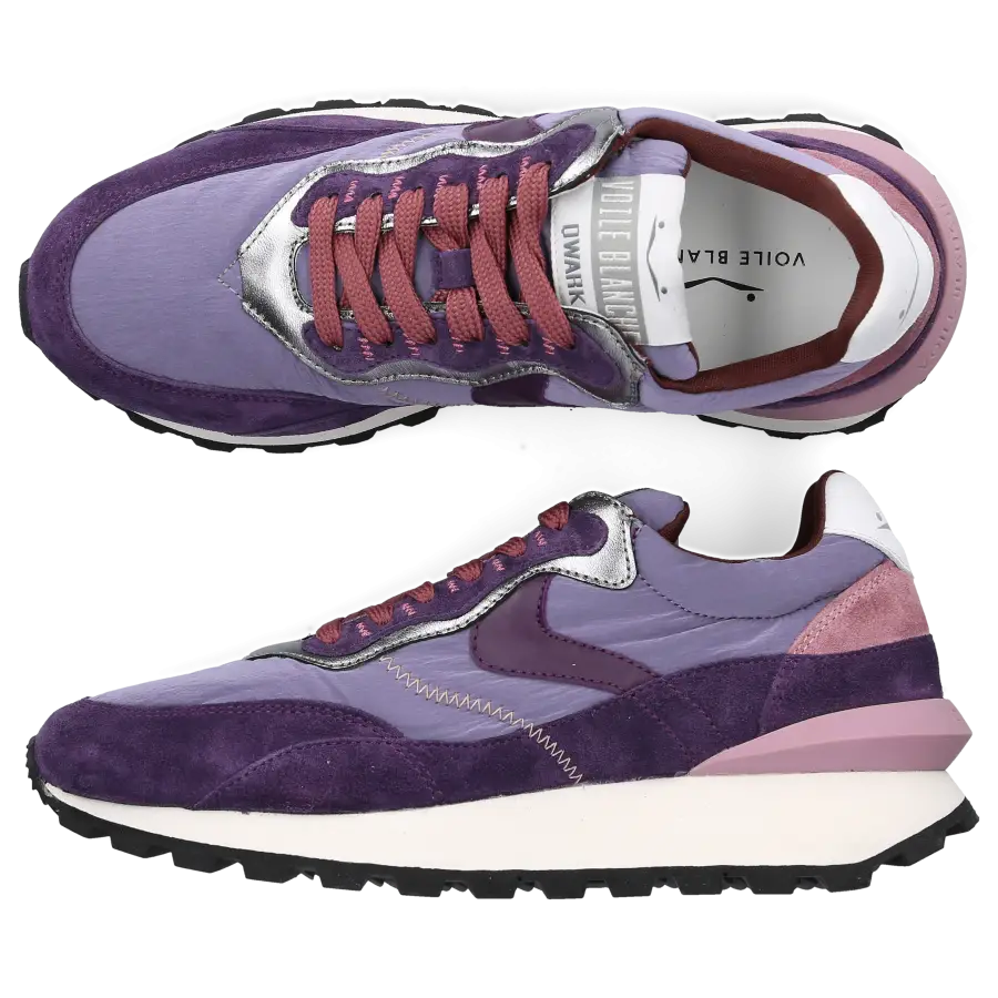 VOILE BLANCHE - Sneaker low QWARK Veloursleder - lila
