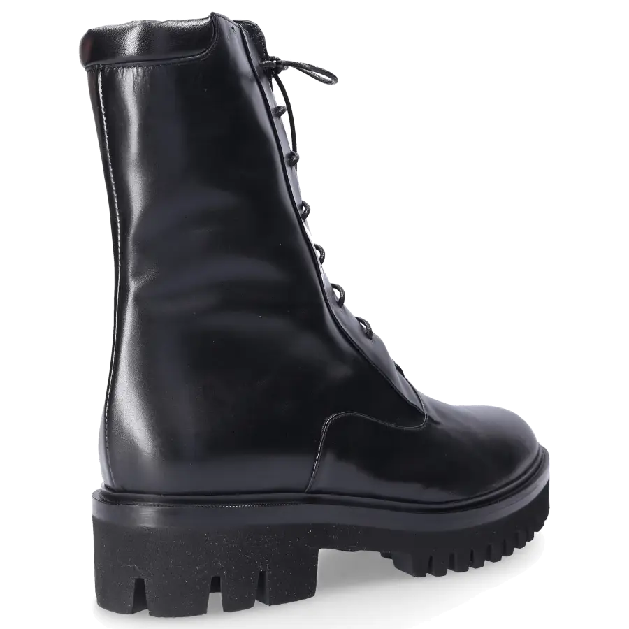 Truman's - Stiefeletten 8438 Kalbsleder Logo schwarz - schwarz