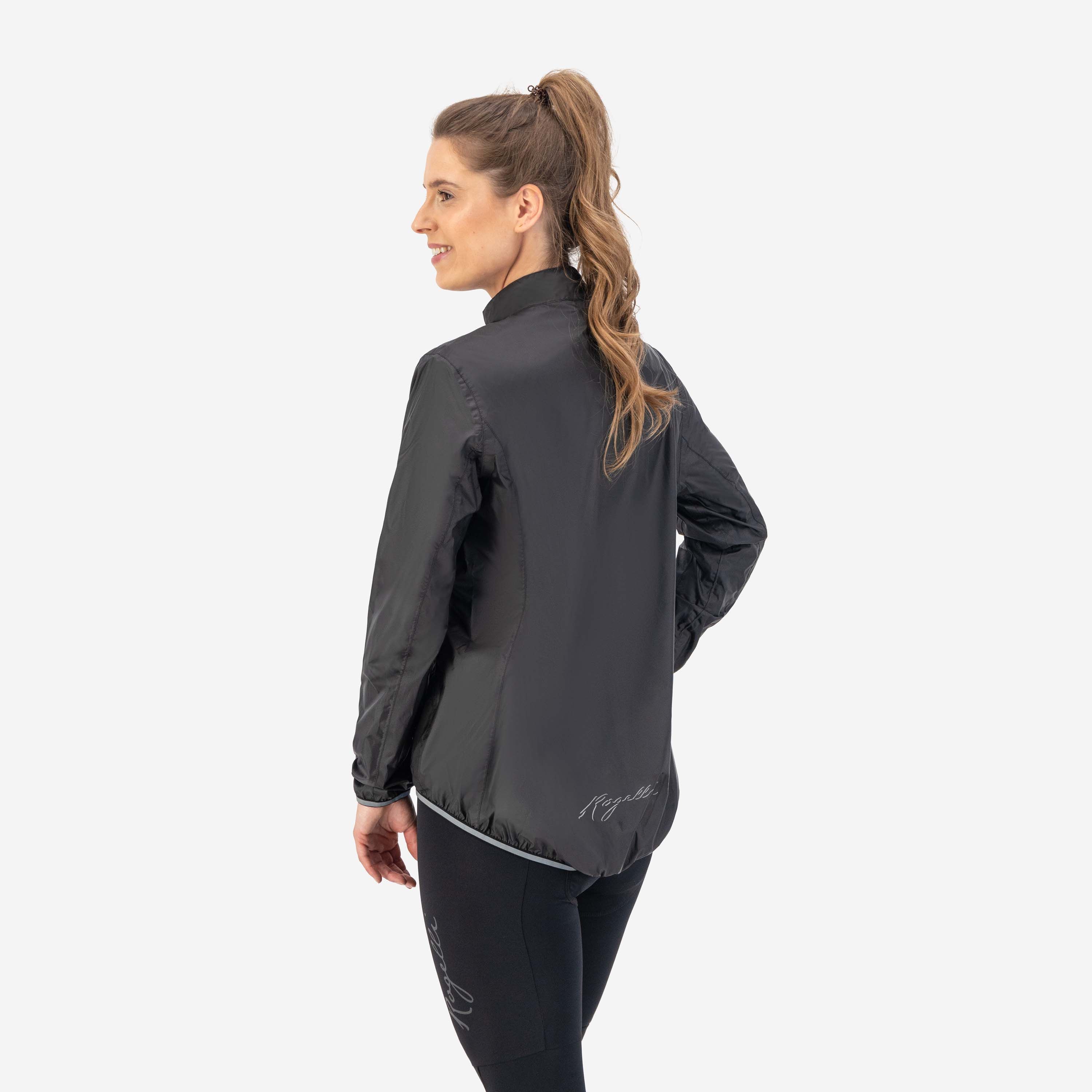 Rogelli Essential Black Damen Fahrrad Regenjacke