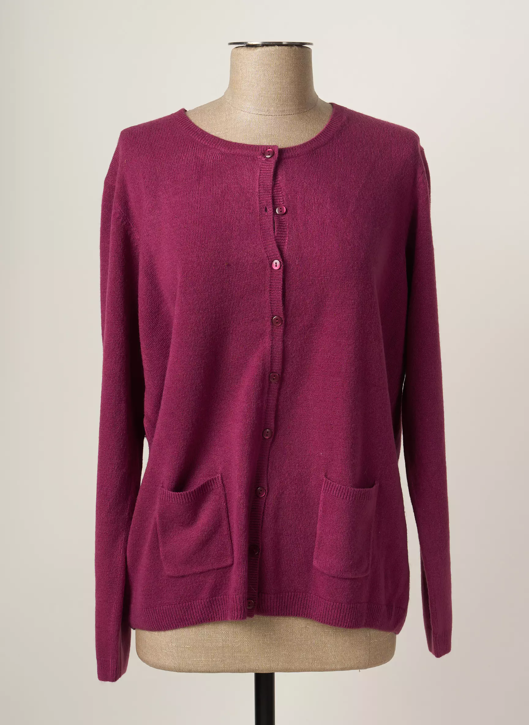 Cashmere Feeling Cardigans Femme couleur violet